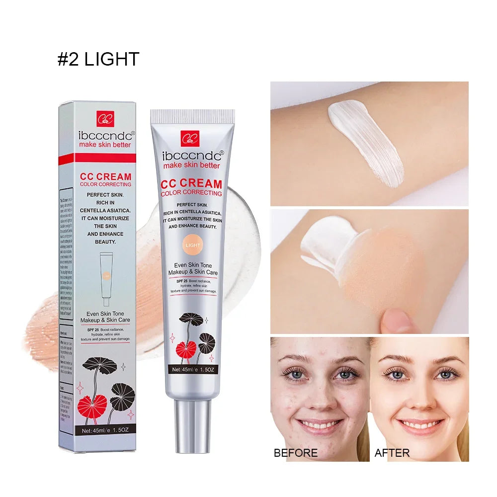 CC Cream for Face Concealer Makeup Foundation Concealer Full Coverage Cosmetics Base Female Cc Moisture erborian