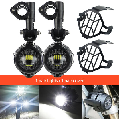 Auxiliary Lights LED Spot Driving Fog Lights for R1200GS F800GS K1600 Universal Motorcycle 40W 6000K Fog Lamps