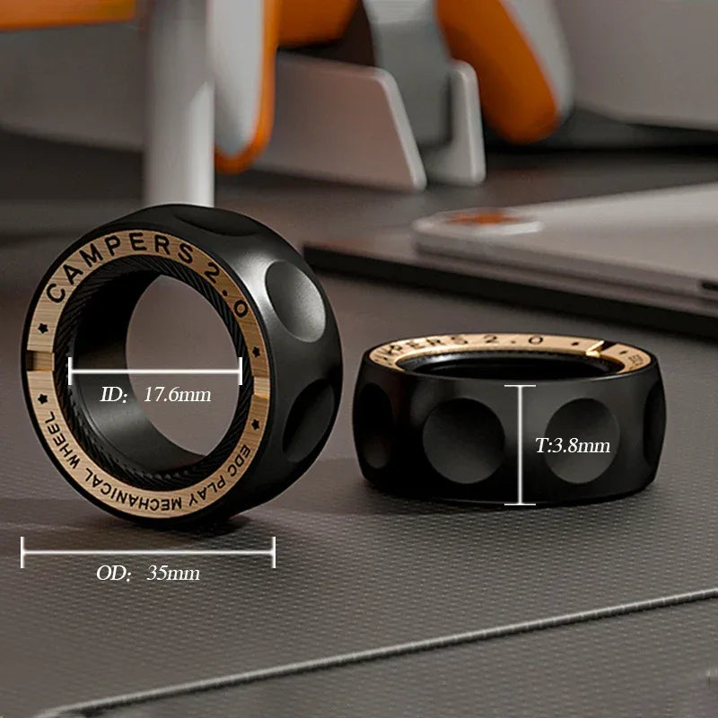 Discreet Magnetic Fidget Ring for Stress & Anxiety Relief