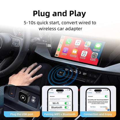 2-in-1 Wireless CarPlay Adapter Dongle