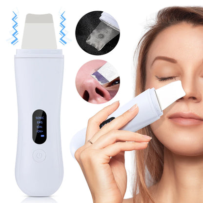 Ultrasonic Skin Scrubber Ion Deep Cleansing Facial Device
