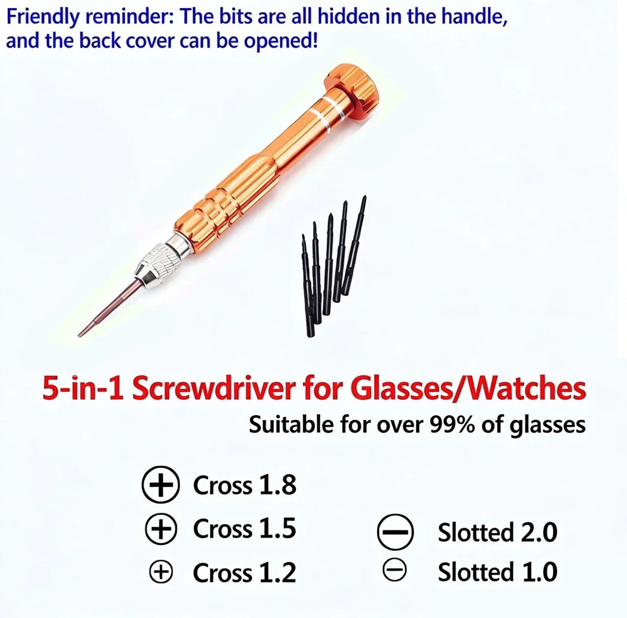 5-In-1 Multifunctional Slot Key Kit, Mobile Phone, Watch And Glasses Disassembly Tool, Laptop Repair Tool