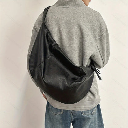 Men's Casual PU Leather Crossbody Waist Bag