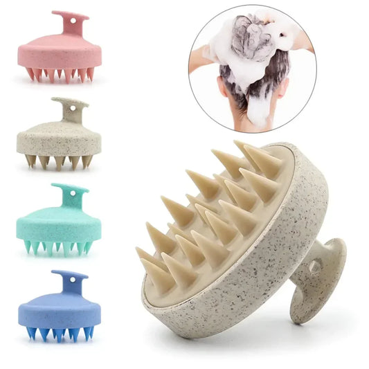 Silicone Shampoo Brush Scalp Massager - Urbizia