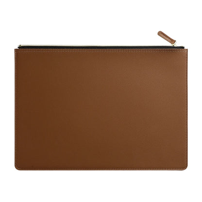 A4 Leather Zipper Bag in Multiple Colors Business Briefcase PU Document Bag for Professional Use