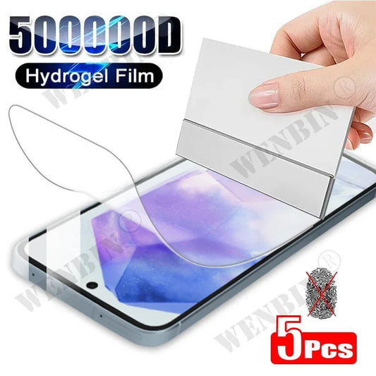 Full Cover Hydrogel Screen Protector 5-Pack Samsung