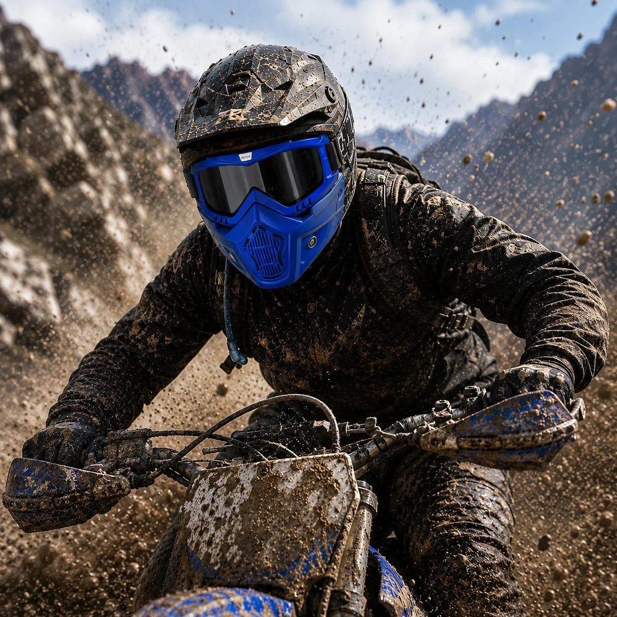 Dustproof Motocross Glasses Adjustable Motorcycle Goggles Breathable Full Face Protective Motorbike Dirt Bike Off-road Mask