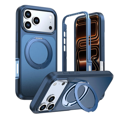 Three Anti-Contrast Case for IPhone18 Pro Mobile Phone with Magnetic Suction Rotating Bracket 17ProMax Protective Case