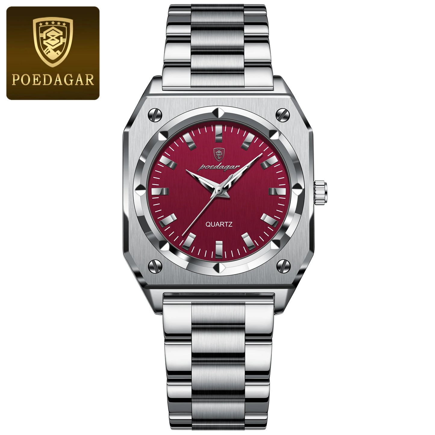 POEDAGAR Elegant Ladies Wristwatch Waterproof Stainless Steel Luminous Exquisite Woman Watch Quartz High Quality Women's Watches