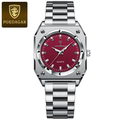 POEDAGAR Elegant Ladies Wristwatch Waterproof Stainless Steel Luminous Exquisite Woman Watch Quartz High Quality Women's Watches