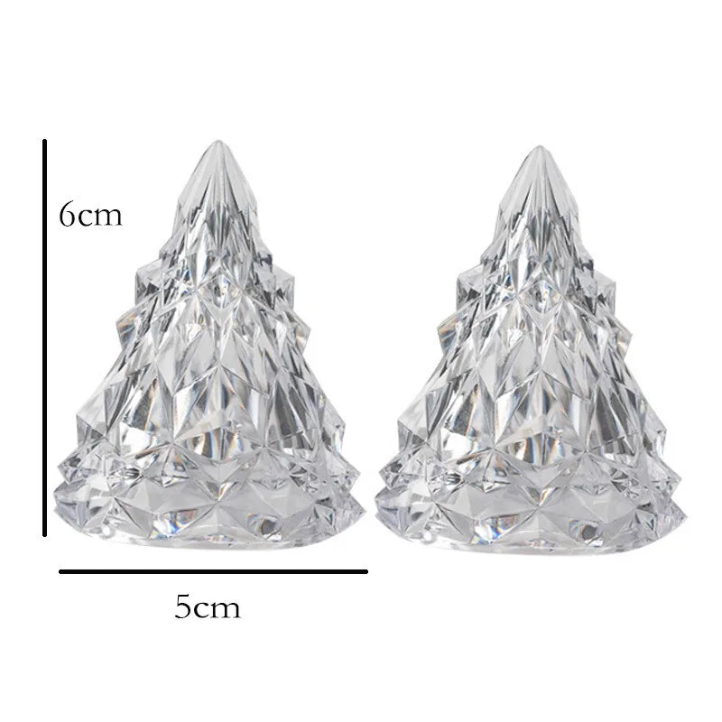 Mini Christmas Tree Ornament – 8cm Holiday Decor (1–3 Pcs)