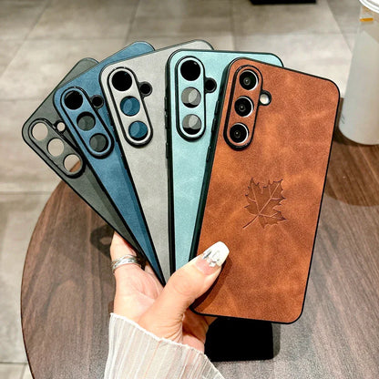 Retro Leather Full Coverage Case for Samsung Galaxy