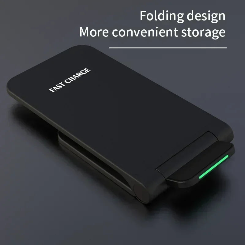 Wireless Charger Station Earphone Phone Fast Charging Charger Holder For iPhone 17 16 15 14 13 Pro Max Samsung S24 S23 Xiaomi
