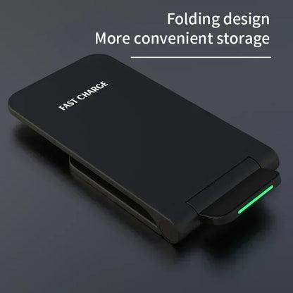 Wireless Charger Station Earphone Phone Fast Charging Charger Holder For iPhone 17 16 15 14 13 Pro Max Samsung S24 S23 Xiaomi