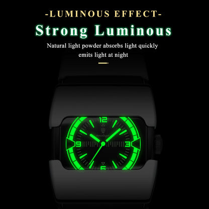 POEDAGAR Original Casual Man Wristwatch Waterproof Luminous Stainless Steel Watch For Men Sports Quartz Men's Watches Male Clock