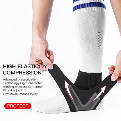 Adjustable Ankle Support Pad Ankle Sleeve Pressure Anti-Spinning Elastic Breathable Support Fitness Sports Safety Prevention