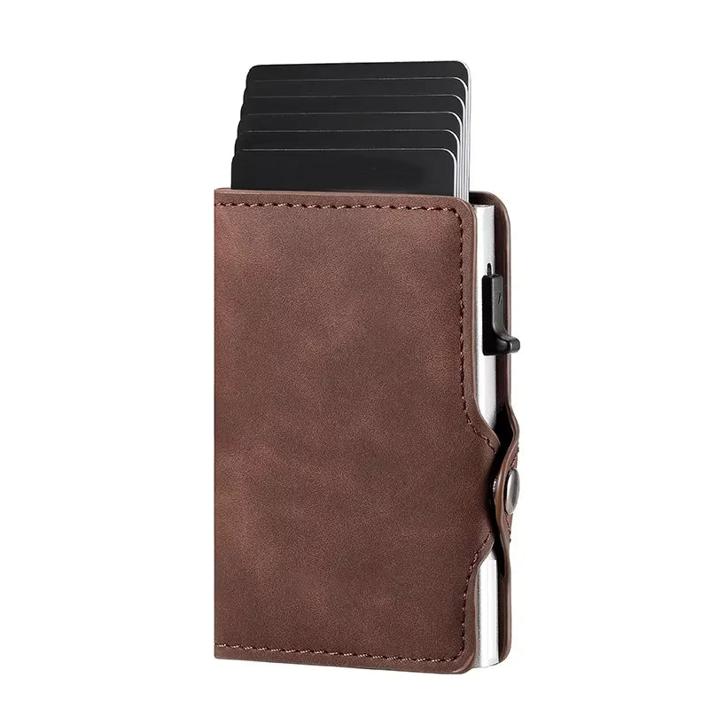 RFID Protection Credit Card Holder Carbon Fiber Id Bank Cardholder Coin Purse Minimalist Men Wallet Carteira Masculina Money Bag