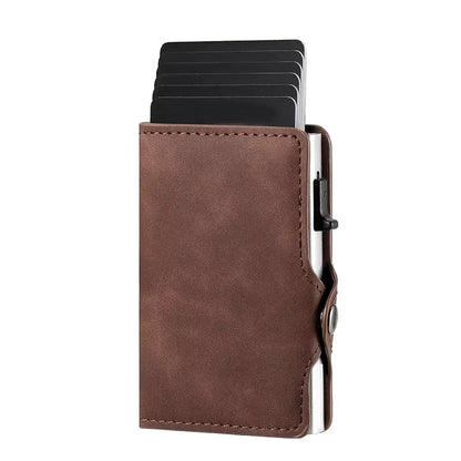 RFID Protection Credit Card Holder Carbon Fiber Id Bank Cardholder Coin Purse Minimalist Men Wallet Carteira Masculina Money Bag