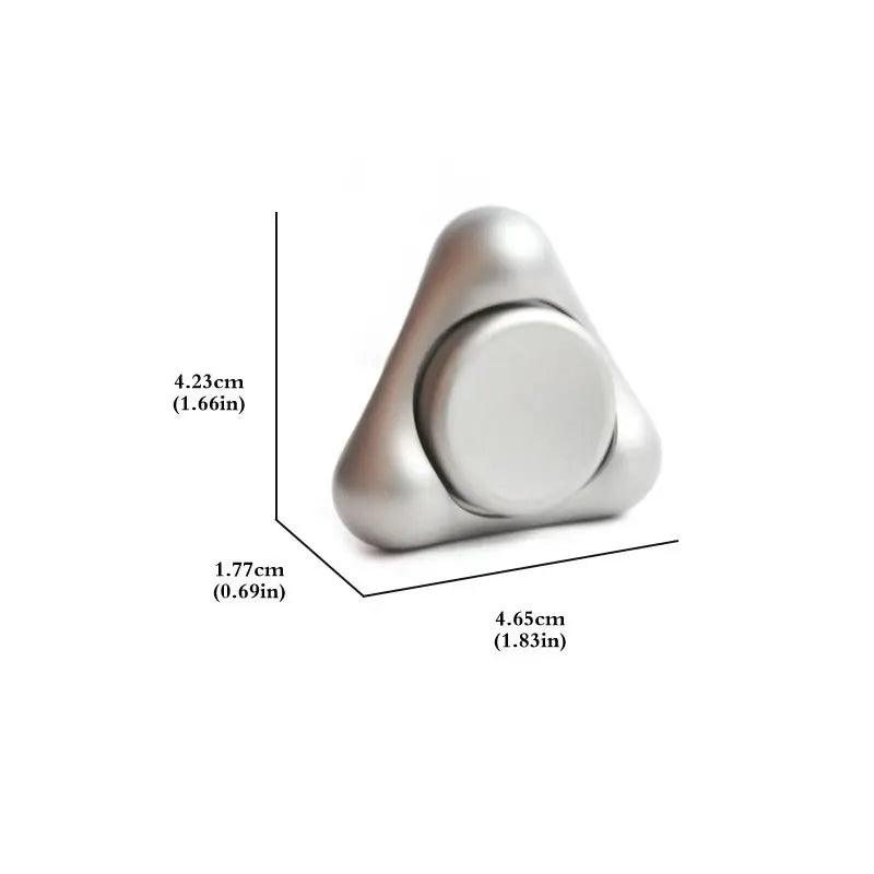 3-Point Stainless Steel Gyro Fidget Spinner for Stress Relief
