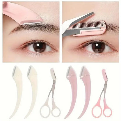 Eyebrow Trimmer Set – Razor, Scissors & Comb