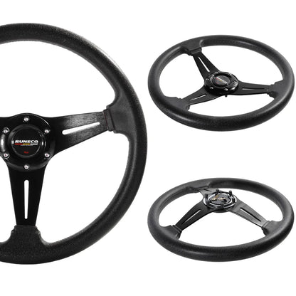350mm/14Inch Sport Steering Wheel Aluminium+PU Drift Simulation Racing Game Steering Wheel Universal