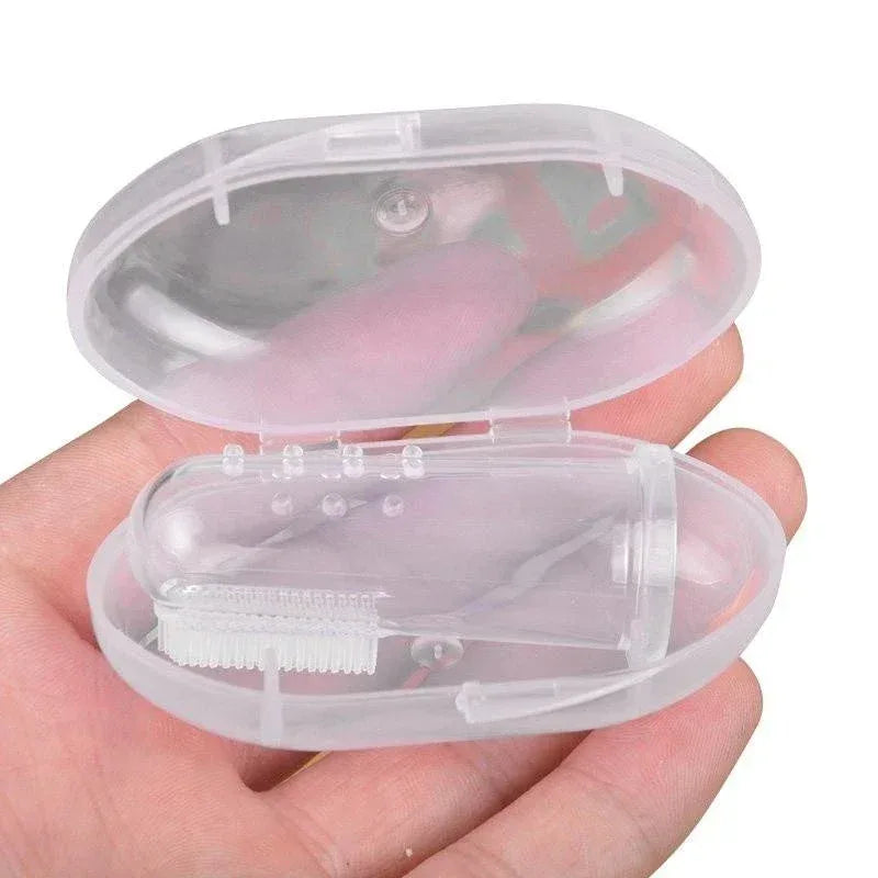 Super Soft Pet Finger Toothbrush Teddy Dog Brush Bad Breath Tartar Teeth Care Tool Dog Cat Cleaning Silicagel Pet Supplies - Urbizia
