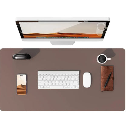 Large Mouse Pad,Office Desk Mat, Leather Desk Pad Protector, Non-Slip PU Leather Desk Blotter, Laptop Desk Pad - Urbizia
