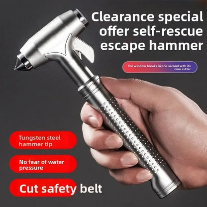 Car Safety Hammer Car Window Breaker Emergency Hammer with Seat Belt Cutter for Auto Rescue Escape Life Saver Hammer - Urbizia