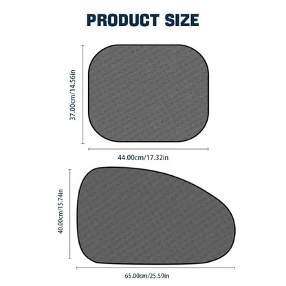 SEAMETAL Car Sun Shade Side Window Curtain Front Rear Window Sunshade Summer UV Blocking Suction Cup Car Sun Protection Curtains - Urbizia