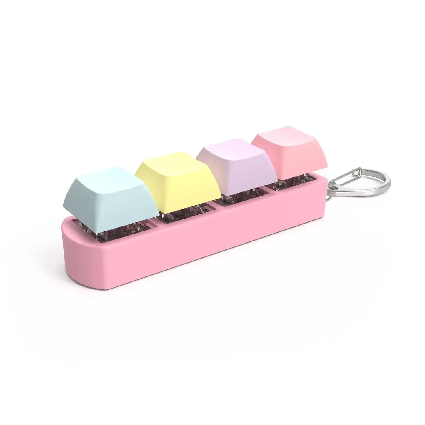 4Keys Finger Button Anti-stress Toys Mechanical Keyboard Keycaps Office Decompression Calming Keychain Gifts for Children Adults - Urbizia