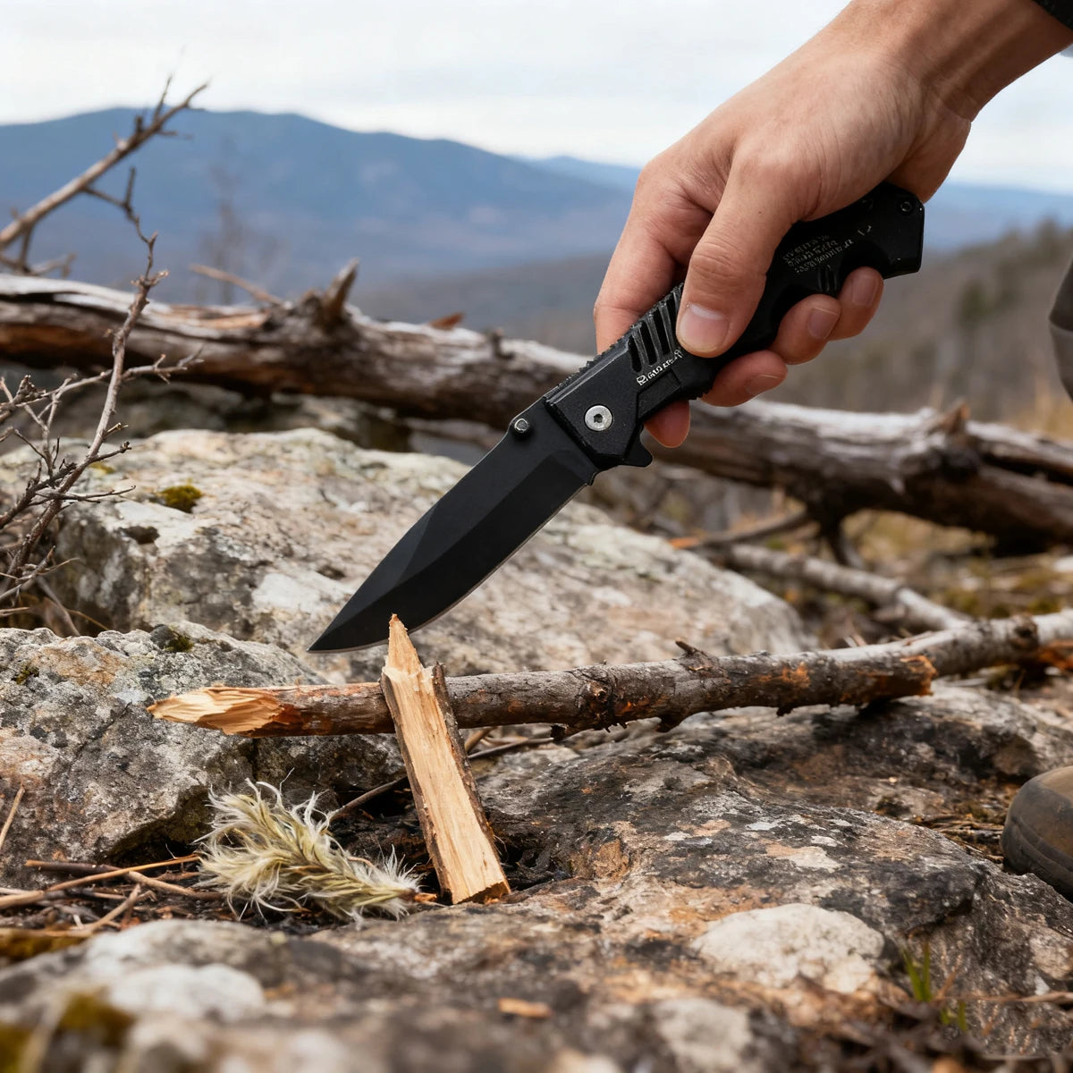 Multi-Functional Safety Folding Knife EDC Pocket Knife with Lock for Outdoor Survival Camping Fruit Knife