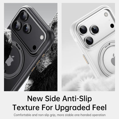 360° Mechanical Torque-Sound Rotating Stand Holder Magnetic Magsafe Phone Case For iPhone 16 15 14 13 17 18 Pro Max Plus Air 17E
