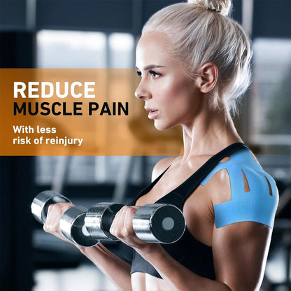 10 PCS Kinesiology Tape for Shoulder Precut,Shoulder Tape -Waterproof & Breathable, Enhance Elastic Sports Tape for Pain Support
