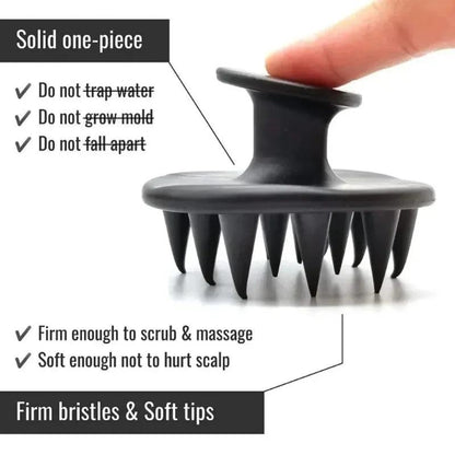 Silicone Scalp Massager Shampoo Brush for Hair Care