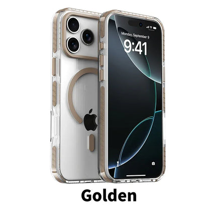 MagSafe Clear Case with PE Striped Border for iPhone