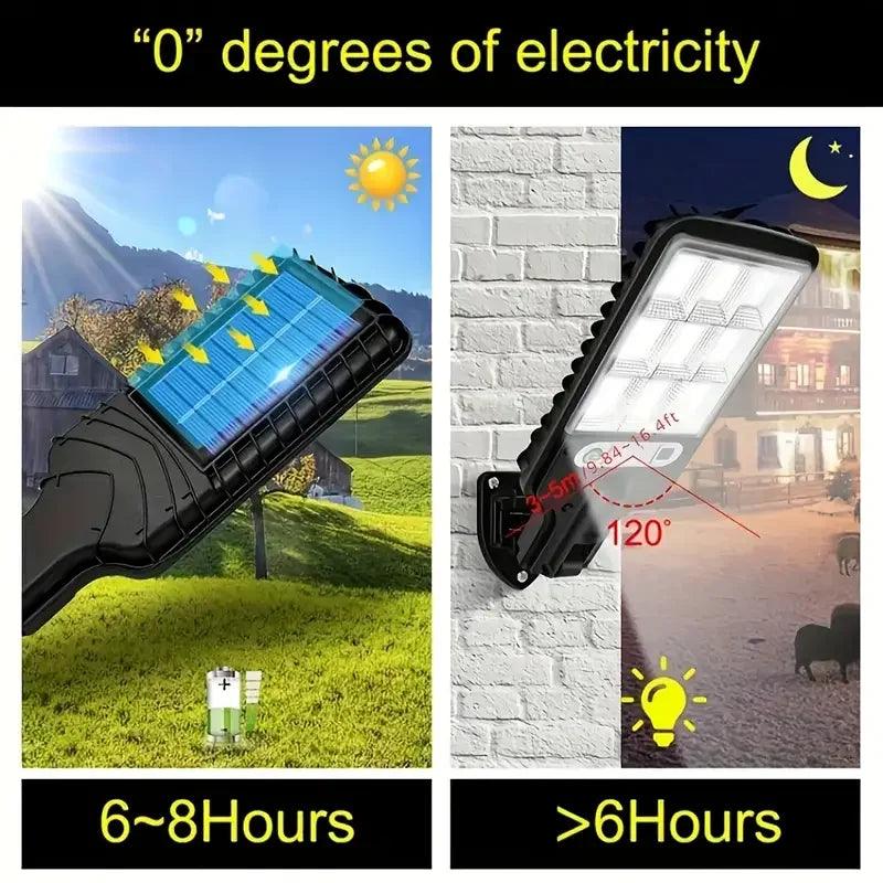 Waterproof 108 LED Solar Lights Outdoor With 3 Mode Motion Sensor Security Lighting LED Wall Street Lamp for Garden Patio Path