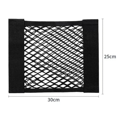 Car Storage Net Stretchable Mesh Pocket Net Magic Elastic Sticker Universal Rear Mesh Trunk Seat Bag Pocket Cage Auto Organizer - Urbizia
