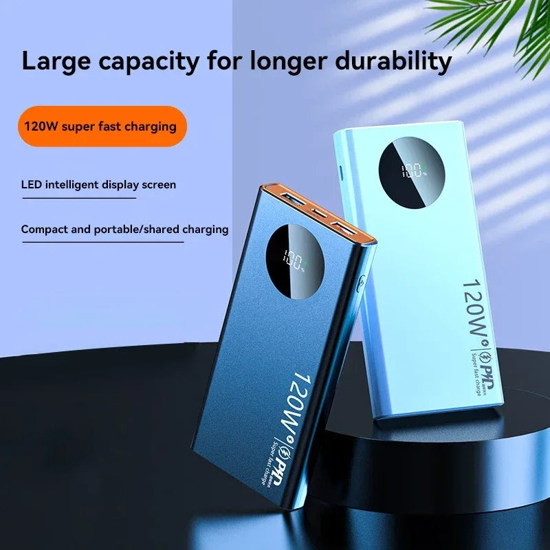 80000mAh 120W Super Fast Charging Power Bank Portable