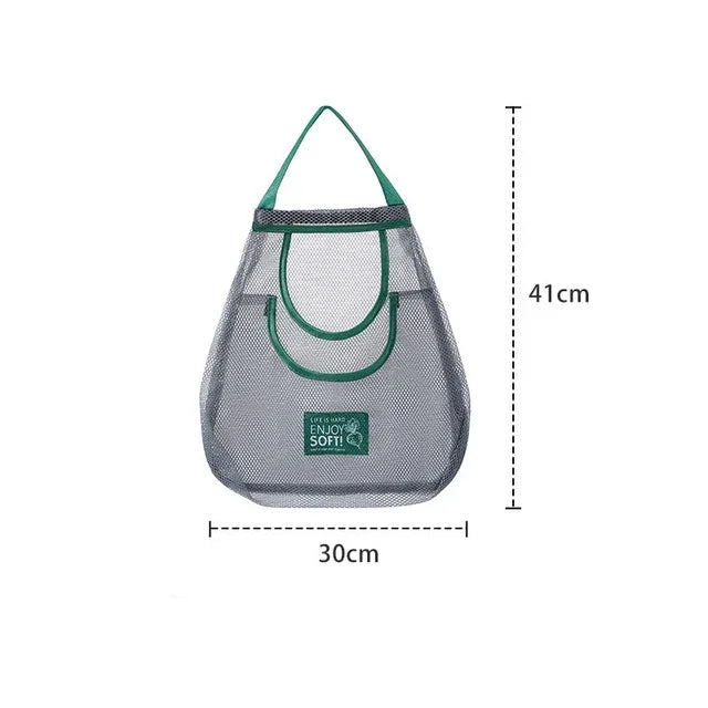 Hanging Mesh Storage Bag for Fruits & Vegetables