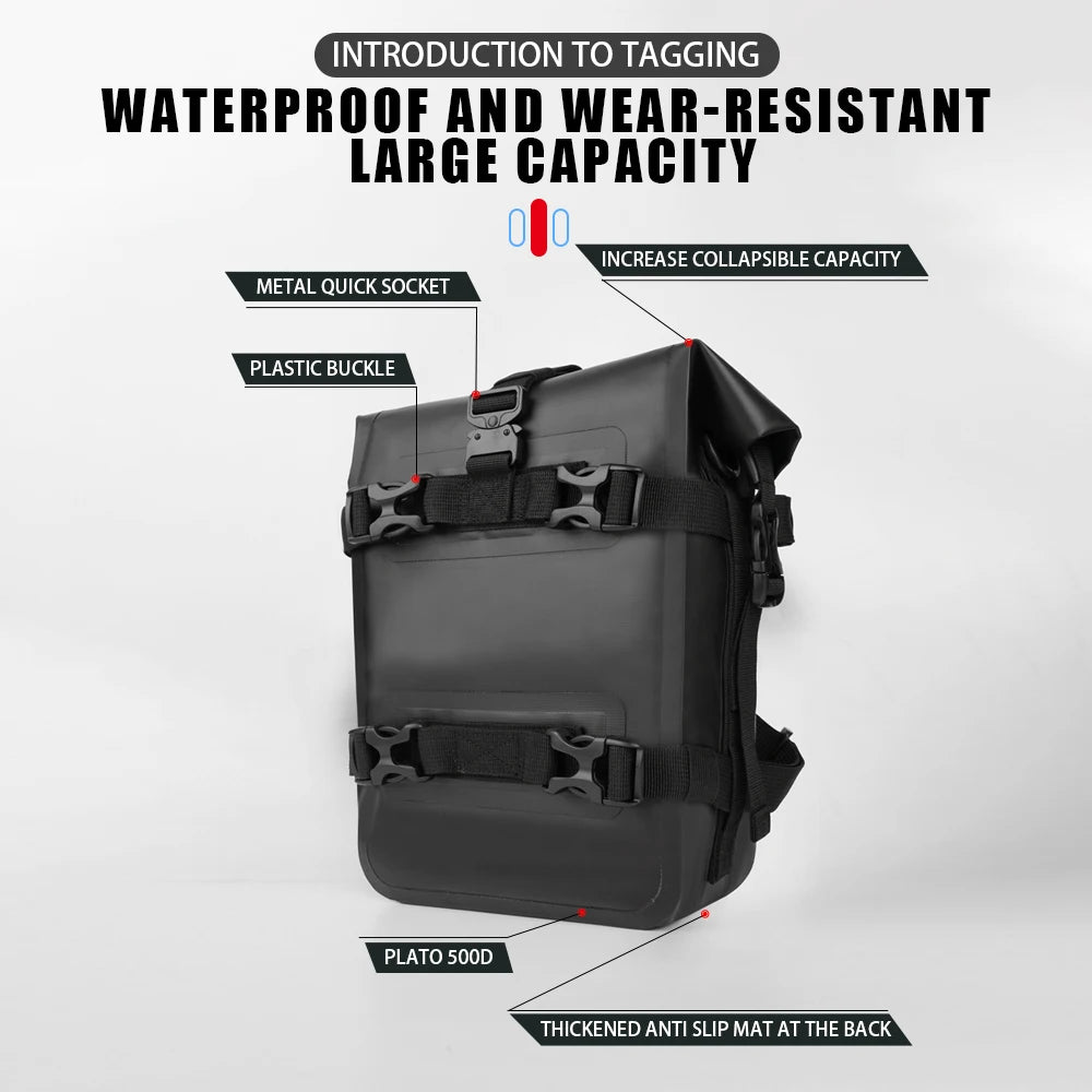 1/2PC Motorcycle Bumper Bag For BMW R1200GS R1250GS ADV For HONDA NC750X CB500X Waterproof Crash Bars Bag Bumper Repair Tool Bag