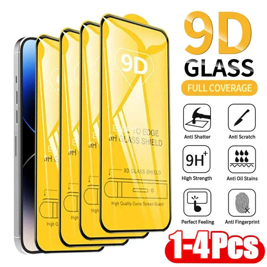 9D Tempered Glass Screen Protector iPhone Multi-Pack