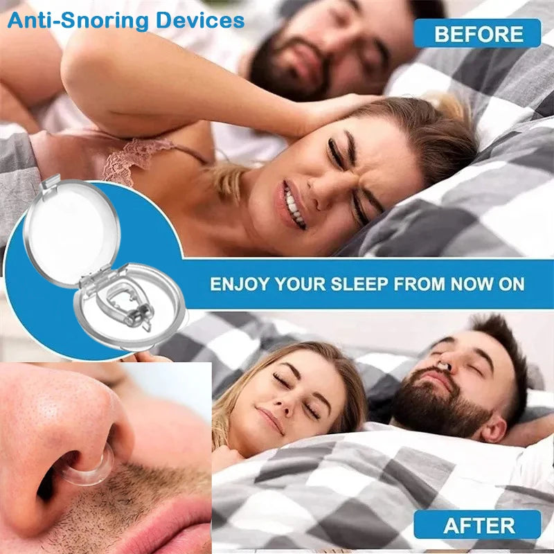Snoring Nose Clip Magnetic Anti Snore Stop Snoring Nose Clip Anti Snoring Corrector Easy Breathe Improve Sleep Aid Night Device