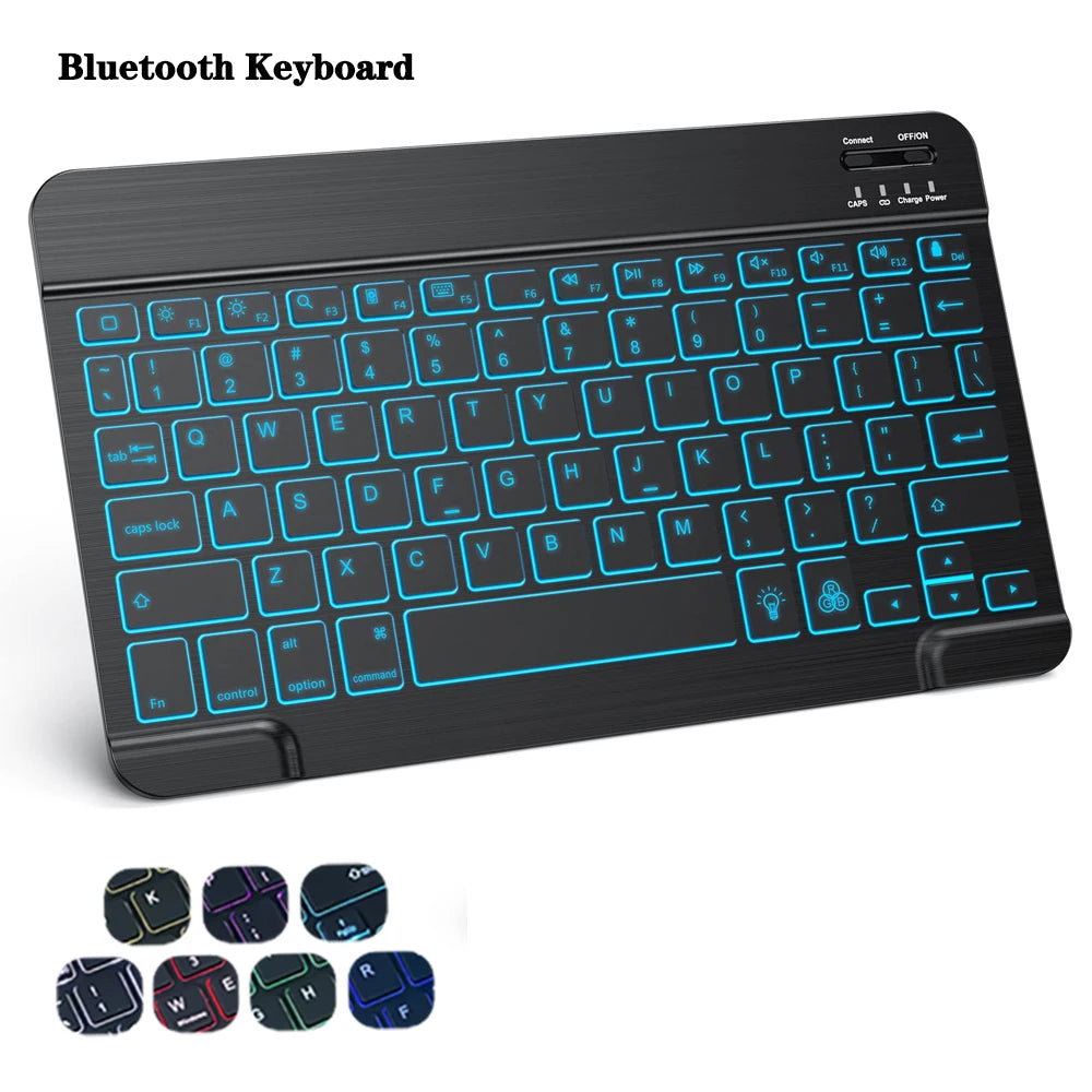 10 lnch Wireless  Bluetooth Mini Keyboard For iPad Phone Tablet Portable Bluetooth Keyboard and Mouse For Samsung Xiaomi Android