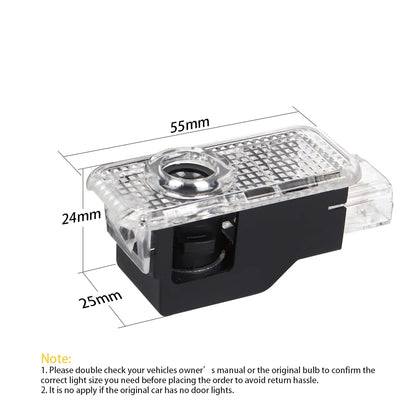 LED Car Door Projector Ghost Shadow Welcome Light Accessories For AUDI A1 A3 8P 8L 8Y A4 A5 A6 A7 A8 Q3 8U Q5 Q7 Q8 TT Sportback