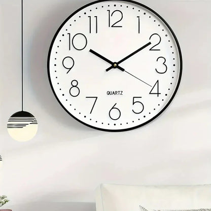 8 Inch Mute Quartz Wall Clock Cubic Digital Clock Living Room Bedroom Wall Clock Simple Digital Clock Home Decorations - Urbizia