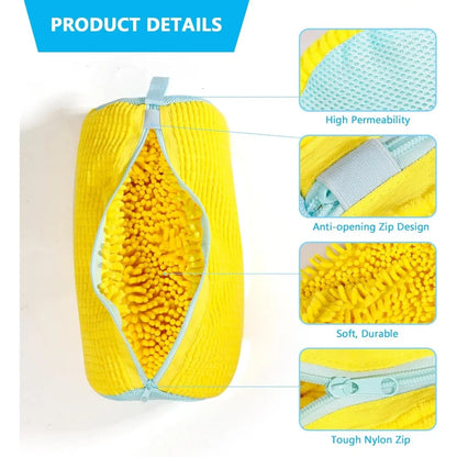 Shoe Washing Machine Bag with Zipper – Reusable Laundry Protector