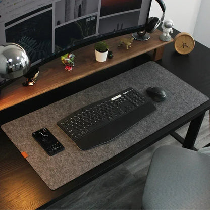 Large Size Wool Felt Mouse Pad Office Computer Desk Protector Mat Table Laptop Cushion Non-slip Gaming Accessories Keyboard Mat - Urbizia