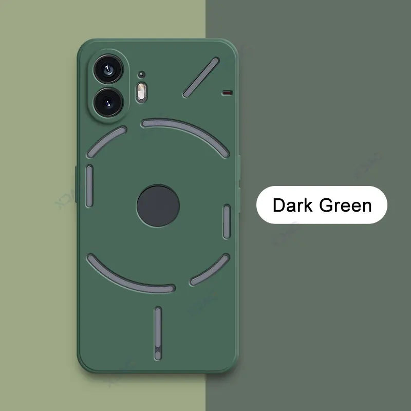 Luxury Soft Dual Layer Covers for Nothing Phone 1 2 NothingPhone1 NothingPhone2 5G Camera Protection Square Liquid Silicone Case