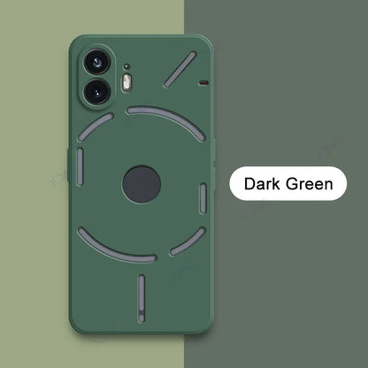 Luxury Soft Dual Layer Covers for Nothing Phone 1 2 NothingPhone1 NothingPhone2 5G Camera Protection Square Liquid Silicone Case