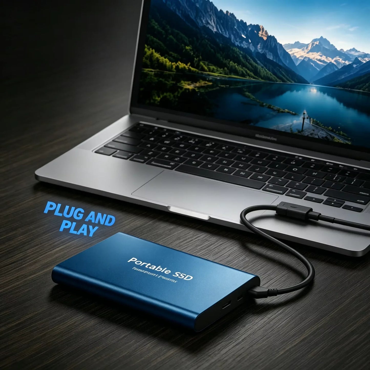 Portable External SSD – USB 3.0 & Type-C Storage Drive